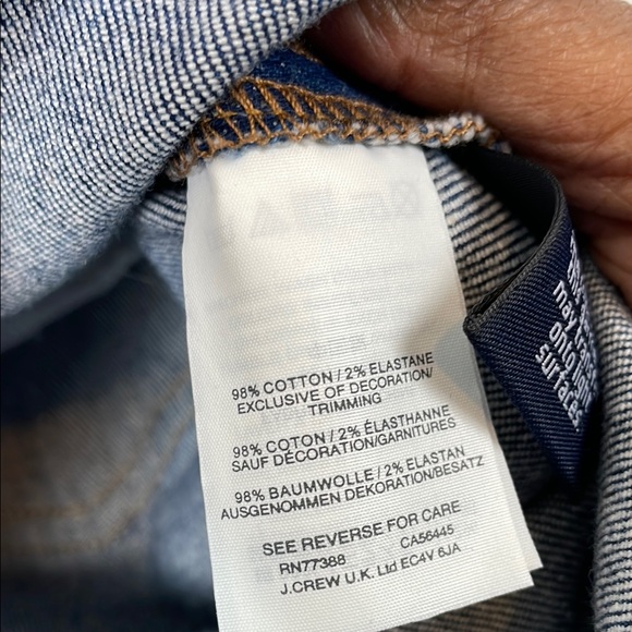 Madewell Straight Step Raw Hem Denim Jean Mini Skirt Women's 26 Frayed 5 Pocket - Picture 7 of 8